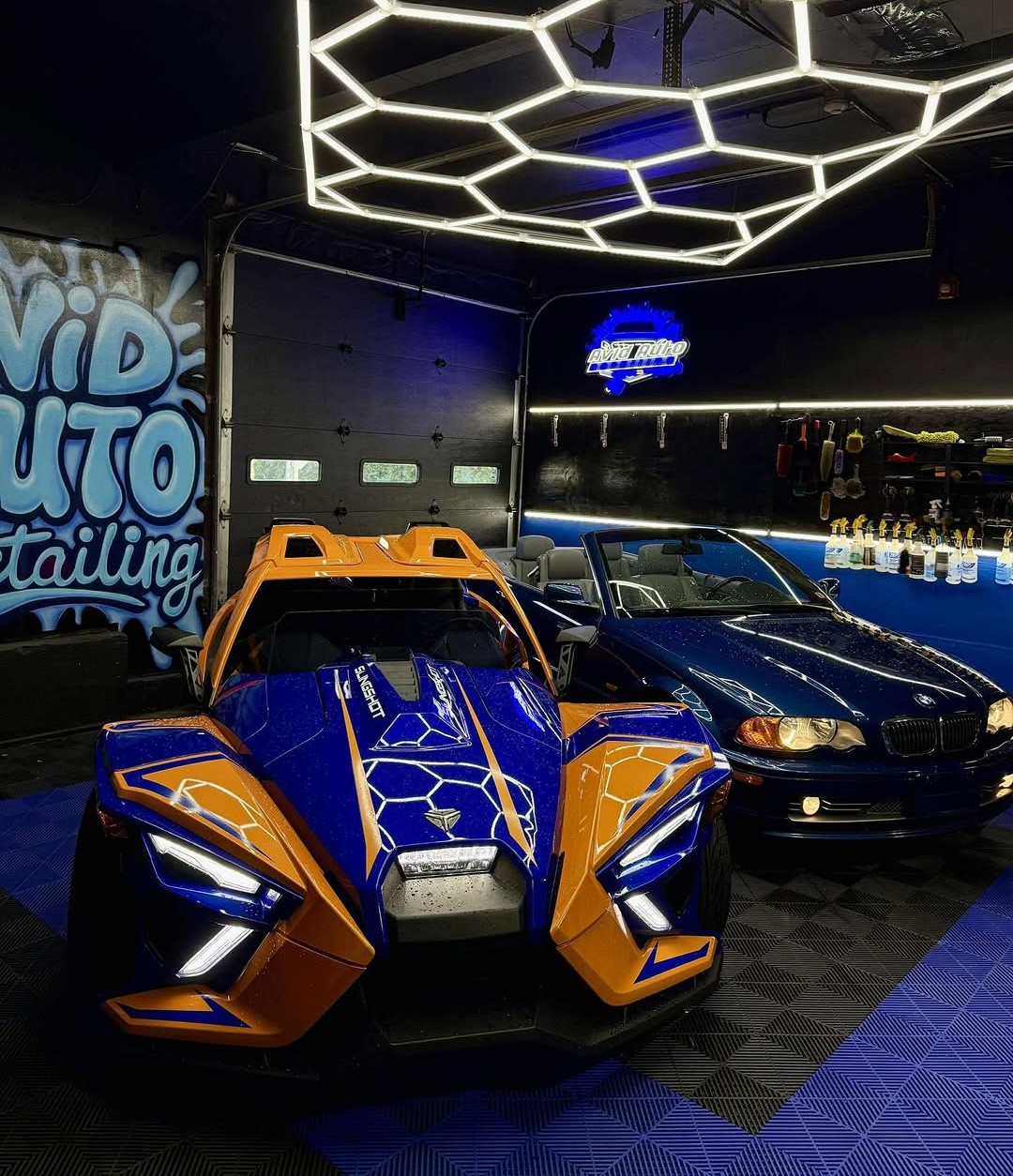 Arthur detailing in the early days of Avid Auto Detailing